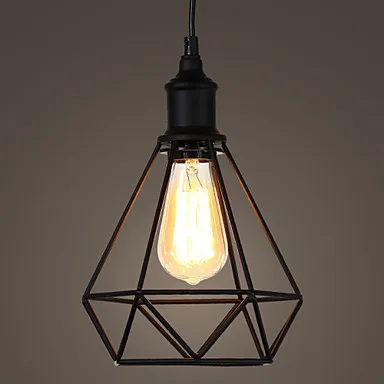 

Amercian Loft Style Vintage Pendant Light Edison Industrial Lighting Fixture For Bedroom Home Decorate Bird Cage DropLight