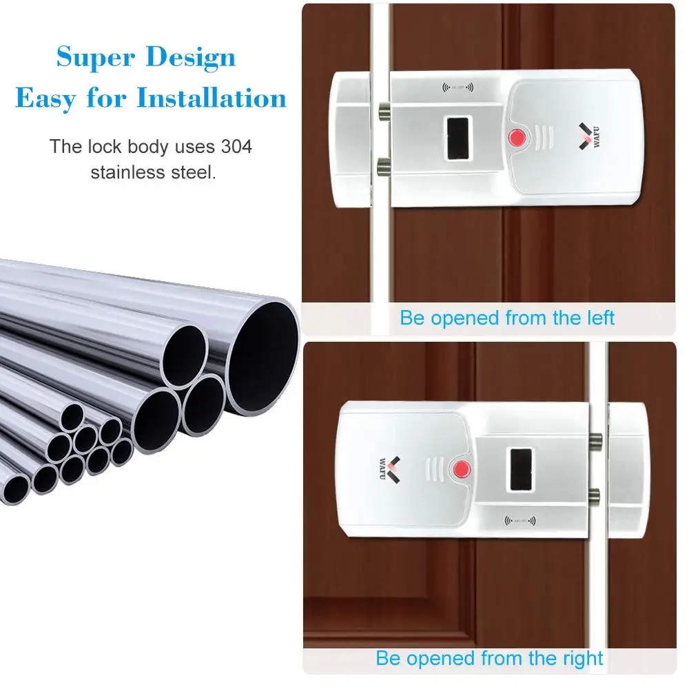 WAFU HF-011A, Электрический Интеллектуальный Дверной замок, беспроводной пульт дистанционного управления, электронный Умный Замок, дверные замки