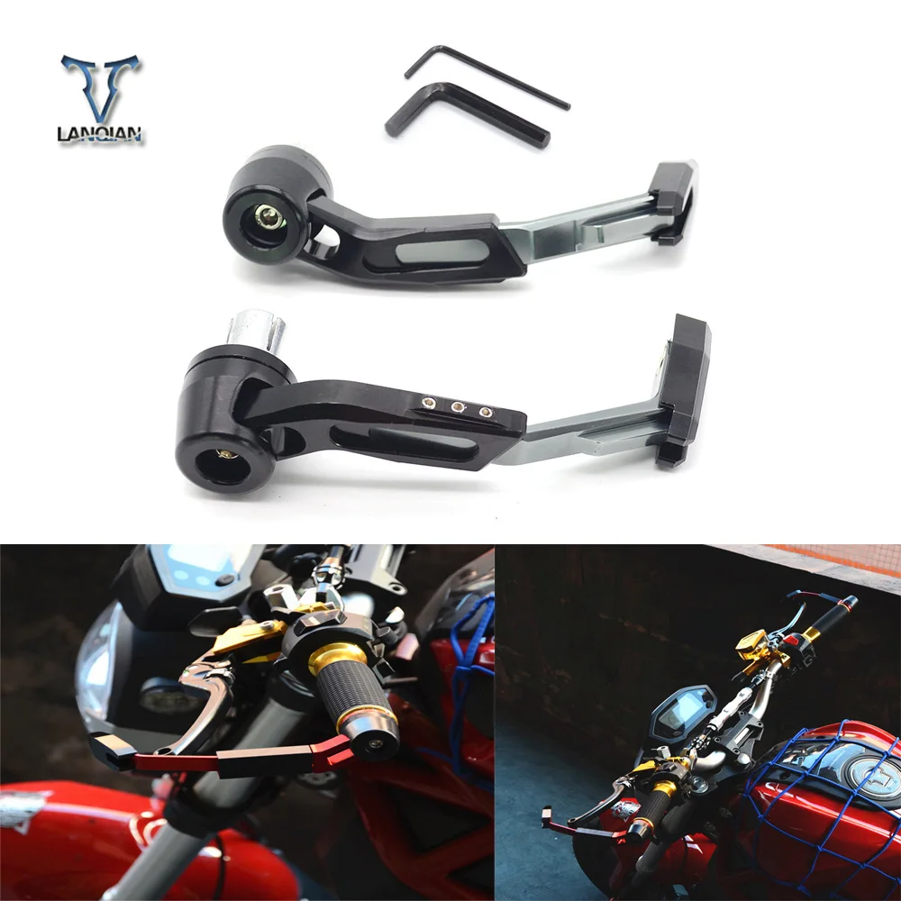 Universal 22mm Motorcycle Motocross Handlebar Clutch Brake Lever Protect Guard for  honda FZ1 FAZERFZ6 FZ6R FZ8XJ6 DIVERSION