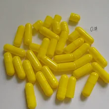 1000 шт./лот желатиновая желтая полая капсула ракушки, Размер 0# съедобный пустой элегантный Маска многоразового использования контейнер, пустые капсулы
