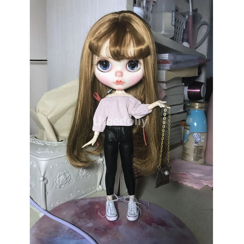 1 комплект топ с открытыми плечами + штаны одежда для Blyth Licca Azone Barbies Kurhn Momoko 30 см