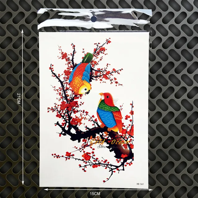 fashion branch birds designs waterproof henna tattoo women body fashion branch birds designs waterproof henna tattoo women body
