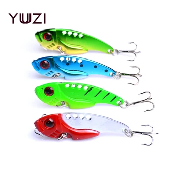 

2018 Fishing Lure VIB Hard Bait Vibration Crappie Fishing Rattle Hooks Baits Full Swiming Level For Fresh Fisher 5.3cm 11g
