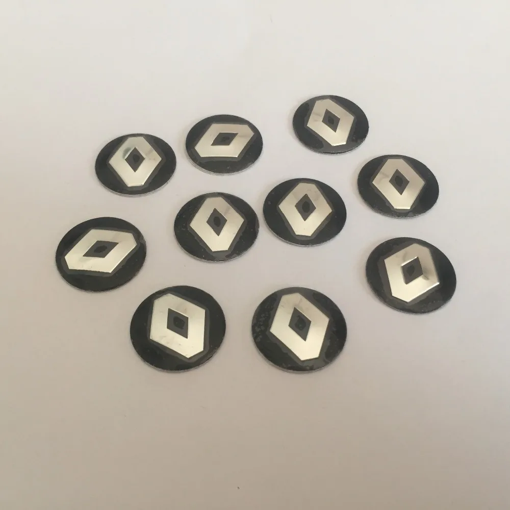 

5pcs 14mm Car Remote Key Fob Emblem Badge Radio button Sticker Replacement for Renault Megane 2 3 Laguna Scenic