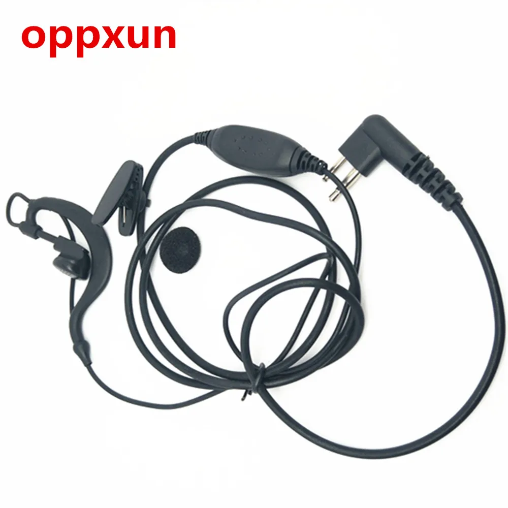 Oppxun 10 шт. 2 Булавки auricolare PTT для Motorola ветчина Радио GP88 GP300 GP2000 CP040 cp88 CP100