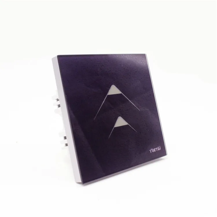 

C7 series smart touch glass panel wall switch two open purple color