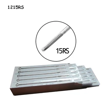 

Pre-Made 50PCS/box 15RS Sterilized Tattoo Needles Round Shader Top Quality Sterilized for Tattoo tips and grip free shipping