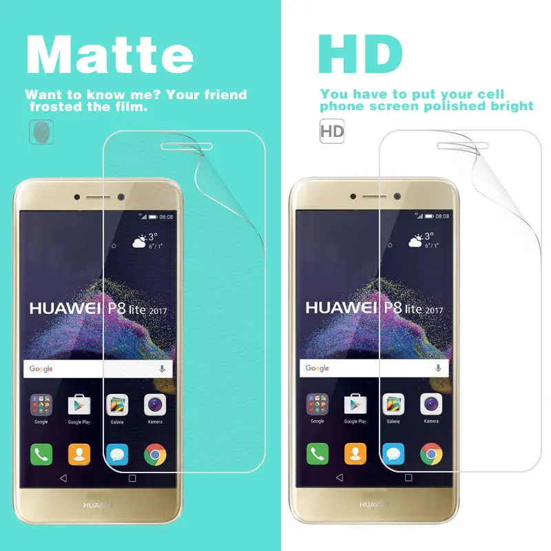 HD Clear Glossy Film For Huawei P8 Lite 2017 5.2 in PRA-LA1 PRA-LX1 Anti-Glare Anti-Fingerprint Anti-Scratches LCD Screen | Мобильные