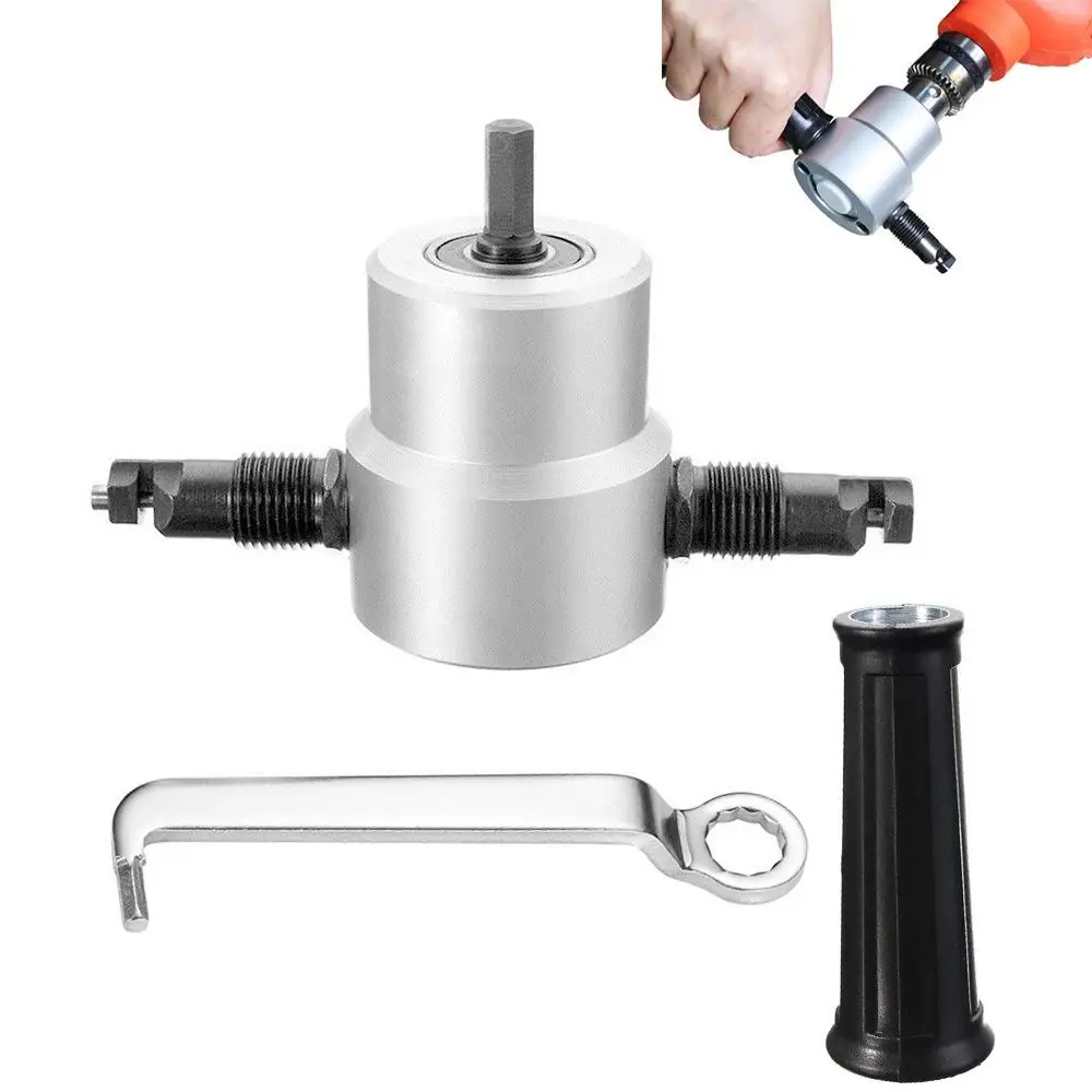

Professional Double Head Metal Sheet Nibbler Saw Cutter Wrench Tool For Car Repair