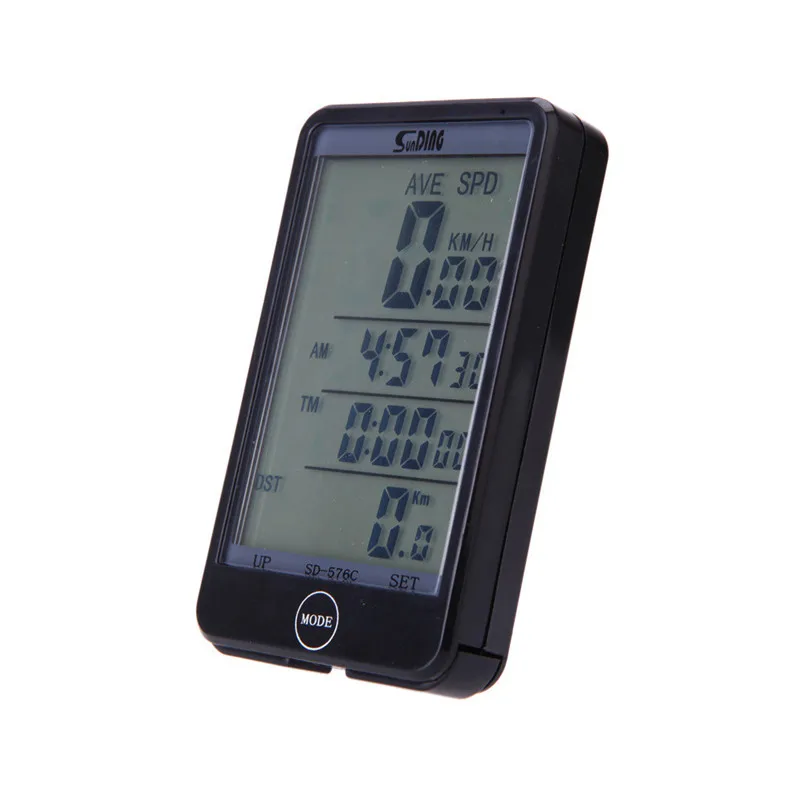 LEADBIKE Wireless LCD Bike Bicycle Computer Speed Odometer Waterproof Speedometer Cycling Bicycle stopwatch #5S21 (2)