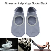 1 пара кастрировать Спорт Fit Йога носки нескользящие Дышащие носки для фитнеса Танцы тренажерный зал Нескользящие хлопковые носки чулки пятки