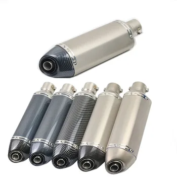 

51MM Inlet 46CM Length Universal Modified Escape Moto Exhaust Motorcycle Scooter Dirt Bike Muffler YZF600 R6 YZF1000 R1 CBR TX44