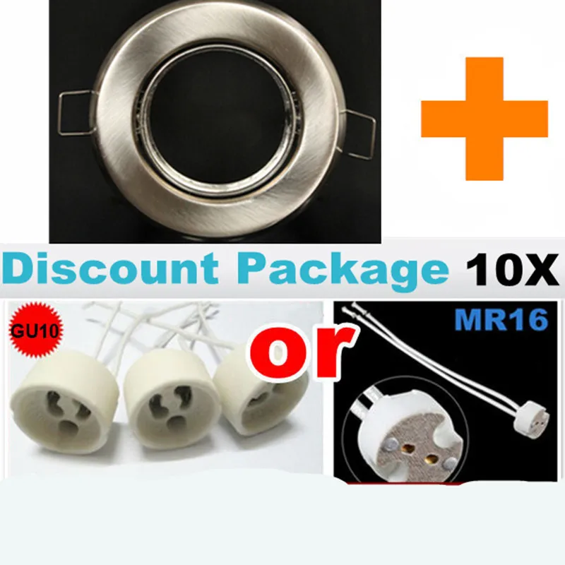 

10x! Use 3 w4w5w9w ceiling spotlights GU10, MR16, GU5.3 lamp plug housing, no light interior lighting Lamps lanterns