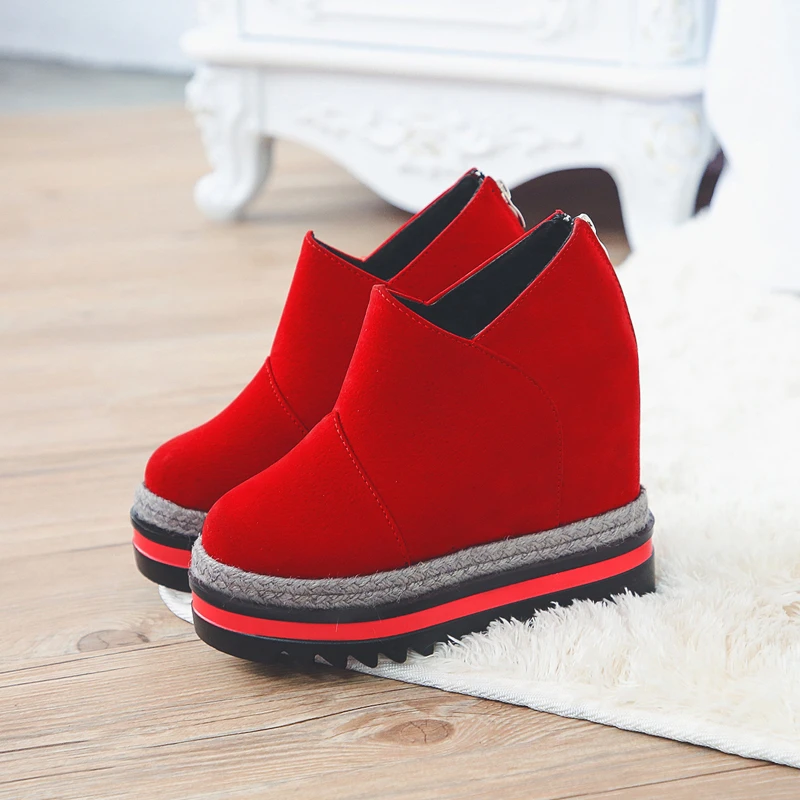 

Spring Fashion Sneakers Women Casual Shoes Suede Platform Sneakers Shoes Women Height Increasing Ladies Trainers Chaussure Femme
