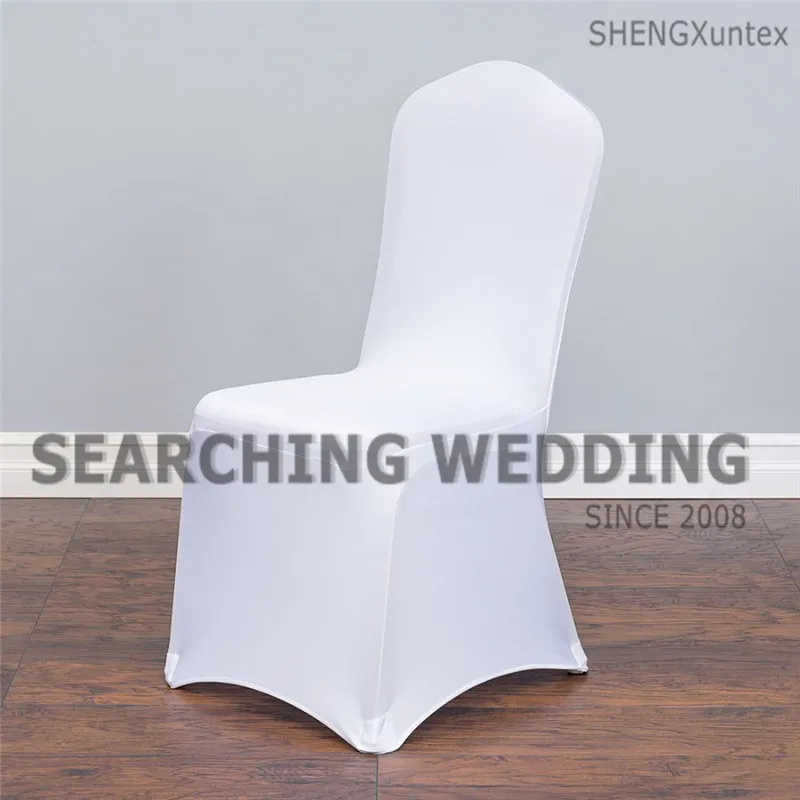 Горячая поли Универсальный спандекс крышка стула для свадебного банкета события украшения - Цвет: white