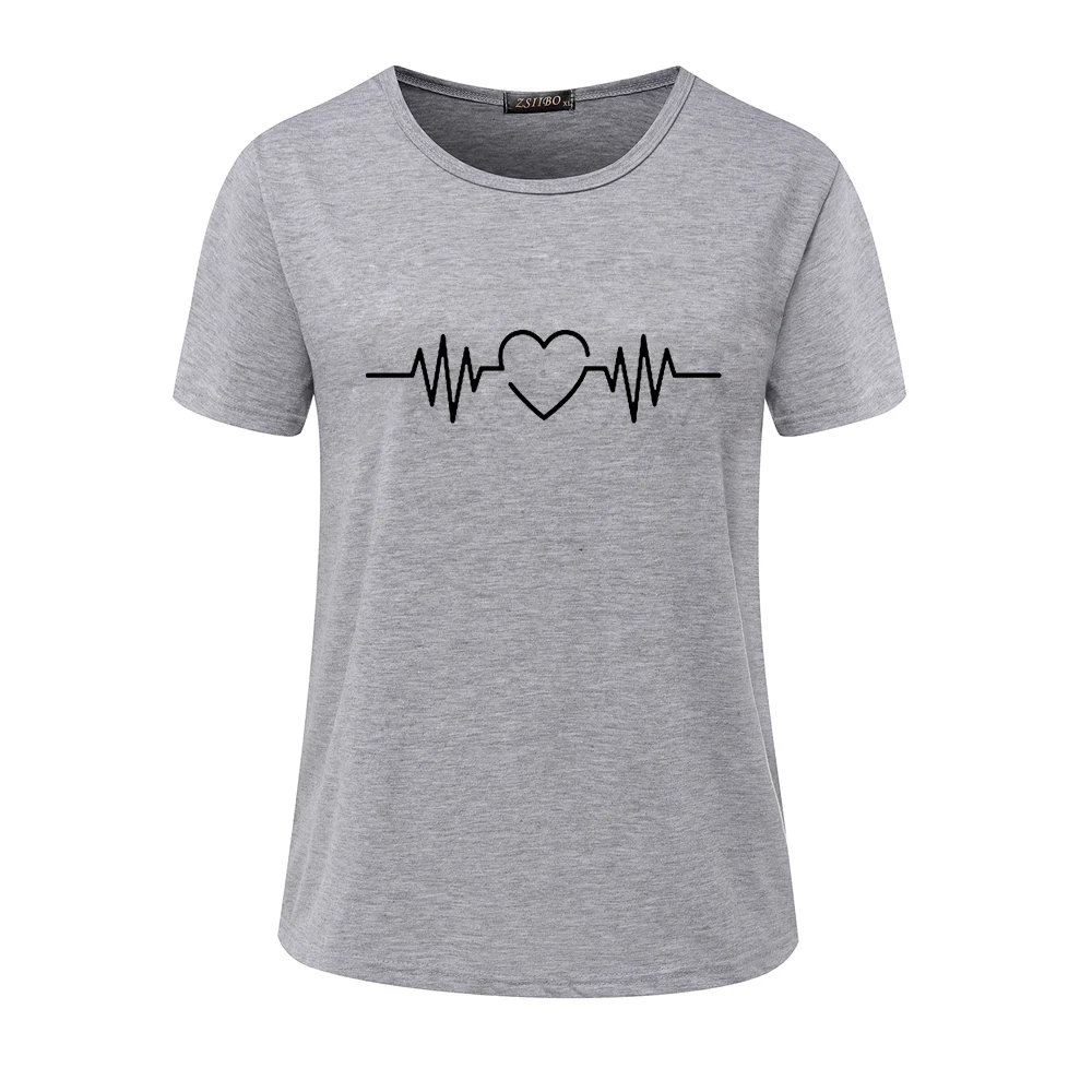 Drop Ship Couples Love T Shirt Casual Gift for Lovers T-Shirts Ladies Fashion Tops NV95 P