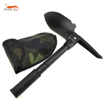 

Multi-function Military Portable Folding Camping Shovel Survival Spade Trowel Dibble Pick Emergency Garden Outdoor Tool