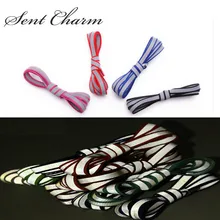 SENTCHARM 3 пар/упак. 3 м светоотражающие шнурки видимость безопасные беговые велосипедные шнурки для повседневной обуви