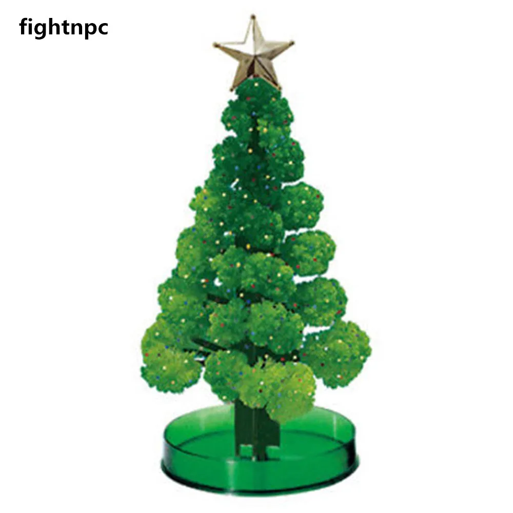 

Magic Growing Crystal Christmas Tree Kit Paper Decorations Science Toy EDC