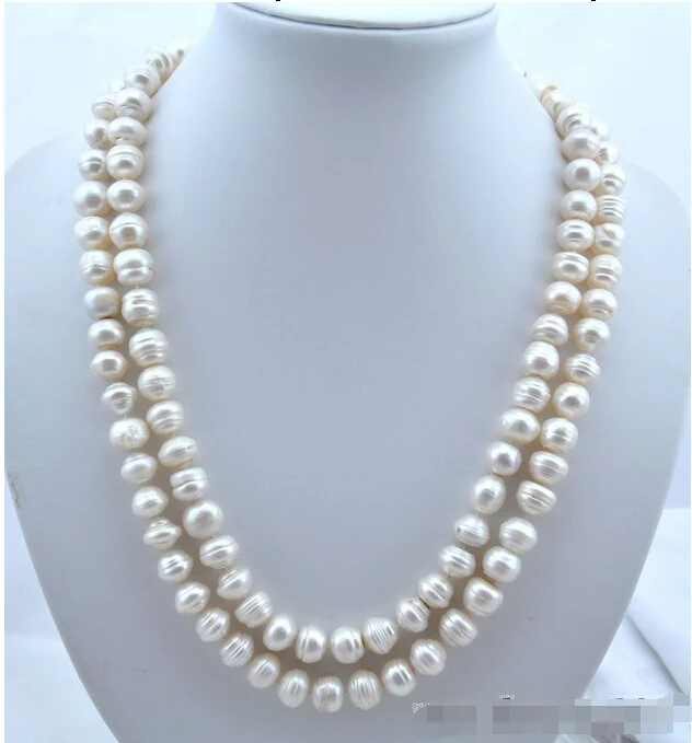 

FREE shipping>>>>50"13mm baroque white freshwater pearl necklace new