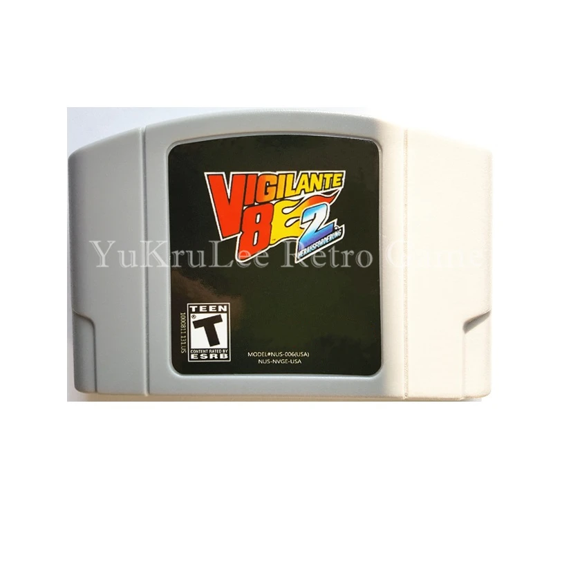 

Vigilante 8 VS 2nd Offense Video Game Cartridge Card for 64 Bit Family Game Console US NTSC Version English Languae N88