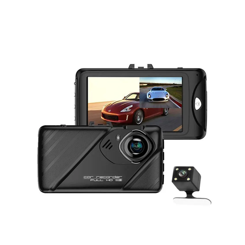 

Car Dvr Full HD 1080P 3 '' Dash Camera Digital Video Recorder Camcorder Rearview Mirror Dual Lens Auto Registrator For Passat B6