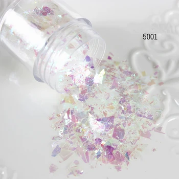 

10ml/Box Irregular Nail Spangles Acrylic Broken Glass Sparkly Nail Sequins Glitter Powder Flakes For Nail Art Tips Decoration