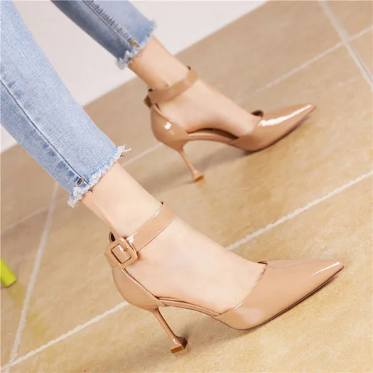 Nude Sandals Pumps High Heels Size 