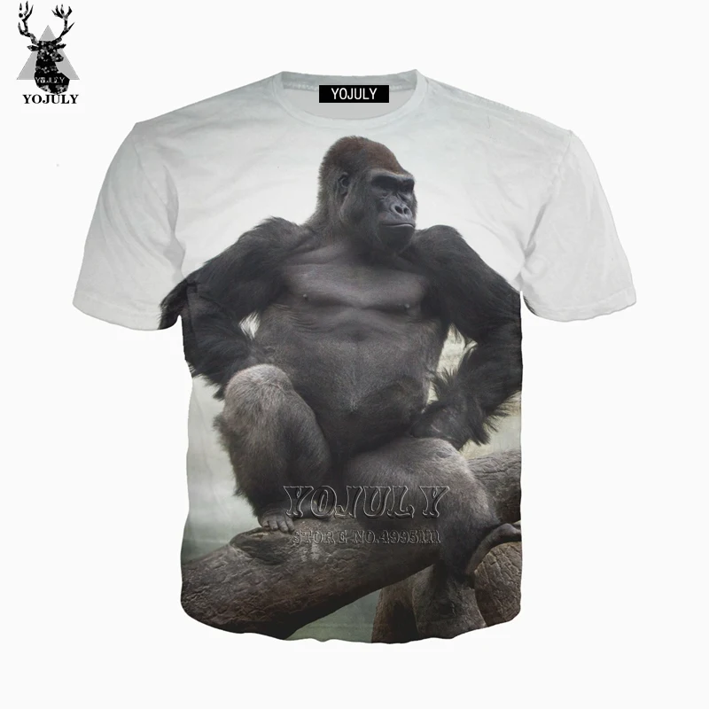 

YOJULY 3D Print NEW Women Men Funny Animal Gorilla T-shirt/Sweatshirt/Hooded hoodies/Zipper Jacket Coat Dropshipping A374