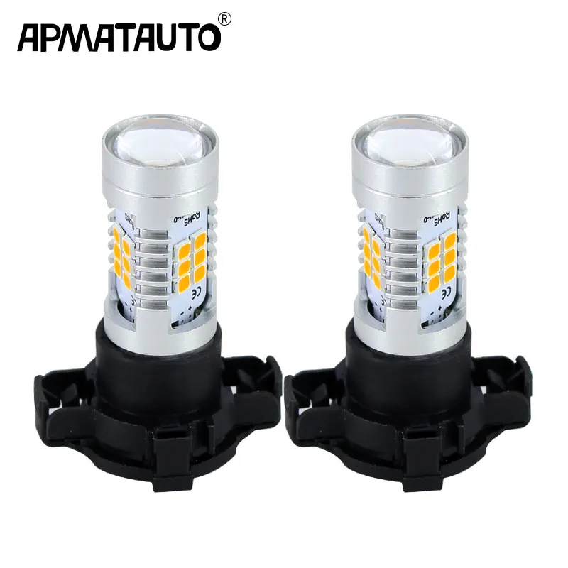 Amber Yellow 21 SMD PY24W 5200s LED Bulbs For BMW E92/E93 F10/F07 5 Series E83/F25 X3 E70 X5 E71