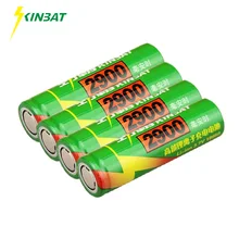 

Original KINBAT 4pcs 18650 Li-ion 3.7V 2900mAh Rechargeable Battery Lithium Batteries For Flashlight Electric Toy Use
