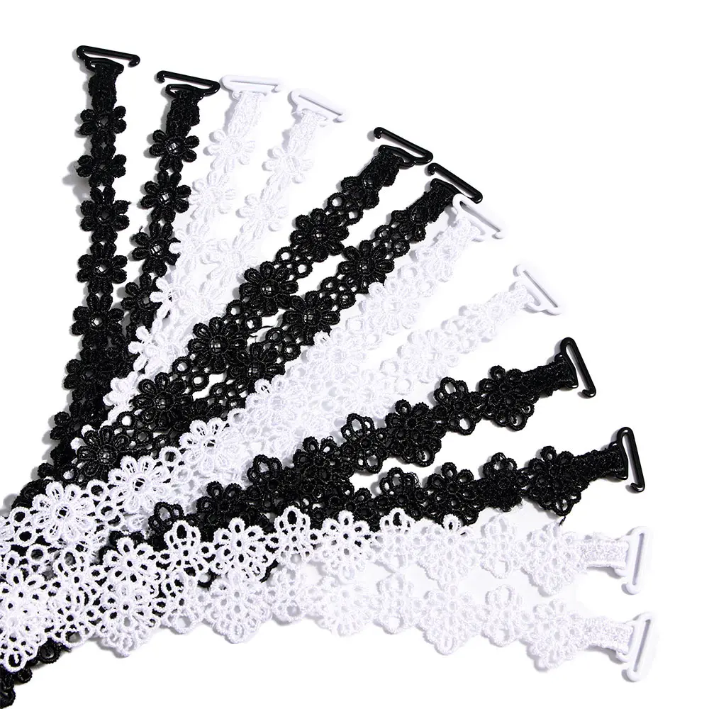 

Women Elastic Bra Strap Bra Accessories Floral Lace Bra Strap Anti-slip Adjustable Blts Shoulder Straps for Bridal Wedding Party