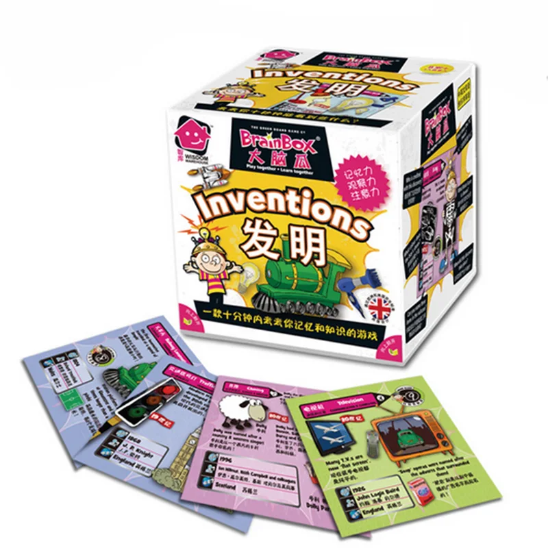 New Broinbox Inventions Board Game 54 Pieces Cards Game English