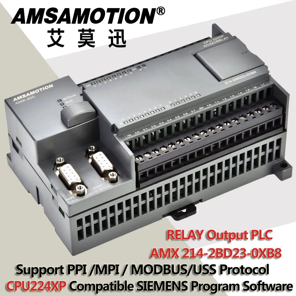 CPU224XP S7-200 PLC Programmable Controller 220V PLC PLC S7-200/CPU224XP ProgrammabRelay Output Programmable Logic Controller CPU224XP S7-200 PLC Programmable Controller 220V PLC PLC S7-200/CPU224XP ProgrammabRelay Output Programmable Logic Controller