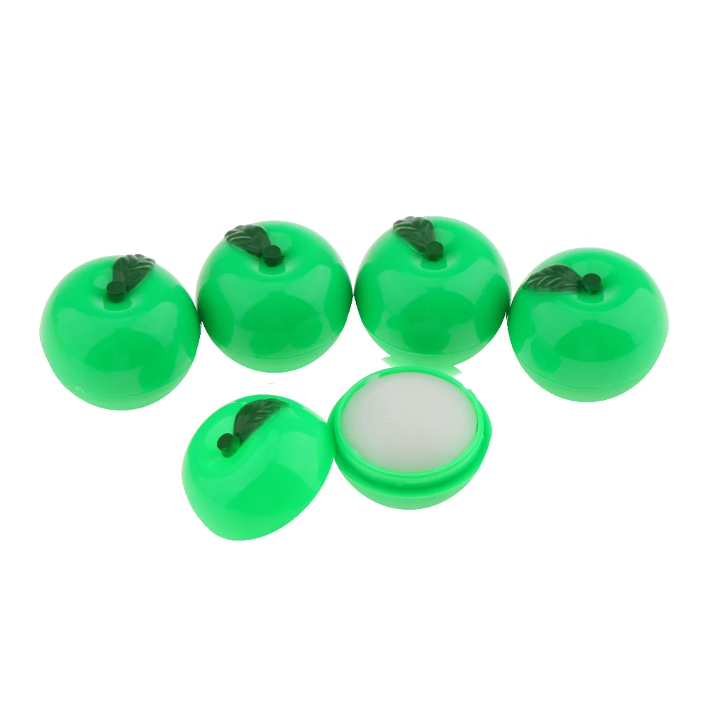 

Set of 5Pcs Long Lasting Moiture Lip Balm Anti-cracking Moisturizing Hydrating Lipstick Cream Natural Fruit Flavored