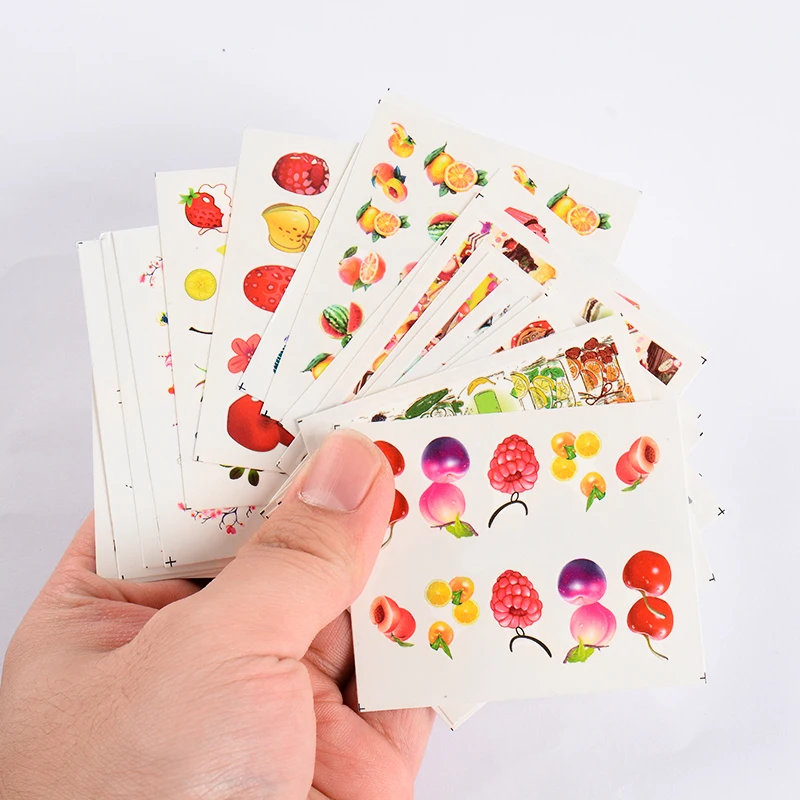 

RBAN NAIL 1 Set Cake/Ice Cream Nail Sticker Mixed Colorful Mixed Designs Women Makeup Water Tattoos Nail Art Decals