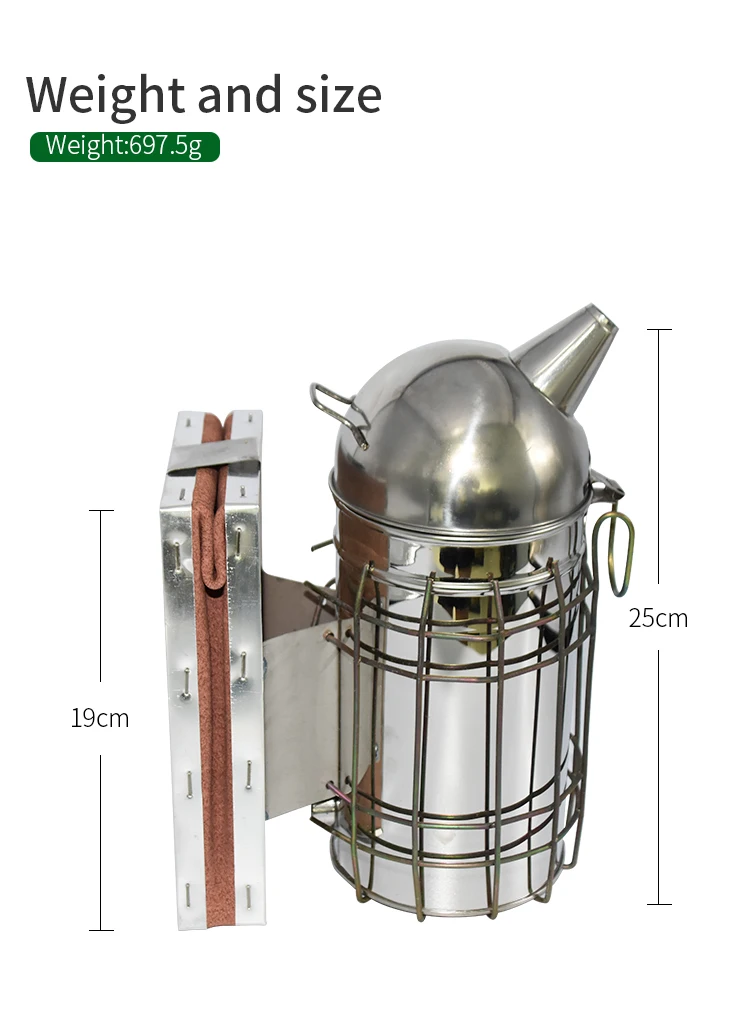 Бренд из нержавеющей стали окуриватель пчел передатчик набор инструмент пчеловода пчеловодство инструмент окуриватель пчел распылитель