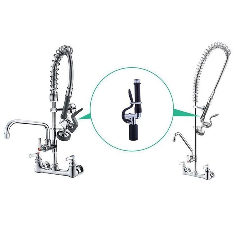 Pre-Rinse Sprayer Commercial Faucet Pull-Out Kitchen Hand Shower Head Dishwasher Pre-Rinse Floor Washer High Pressure Water Ta Pre-Rinse Sprayer Commercial Faucet Pull-Out Kitchen Hand Shower Head Dishwasher Pre-Rinse Floor Washer High Pressure Water Ta