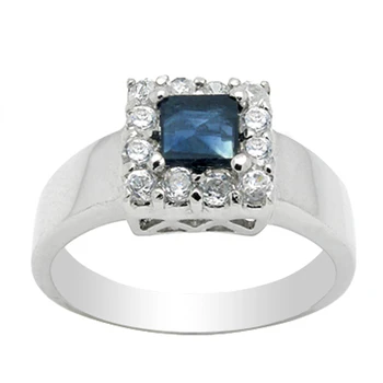 

Anillos Qi Xuan_Dark Blue Stone Luxury Rings_Fashion Ring_S925 Solid Silver Fashion Dark Blue Rings_Manufacturer Directly Sales