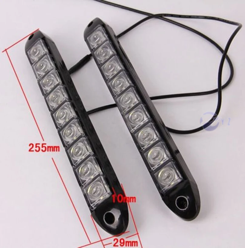 1 пара универсальные светодиодные дневные ходовые огни 9 Вт|daytime running lights|led daytime