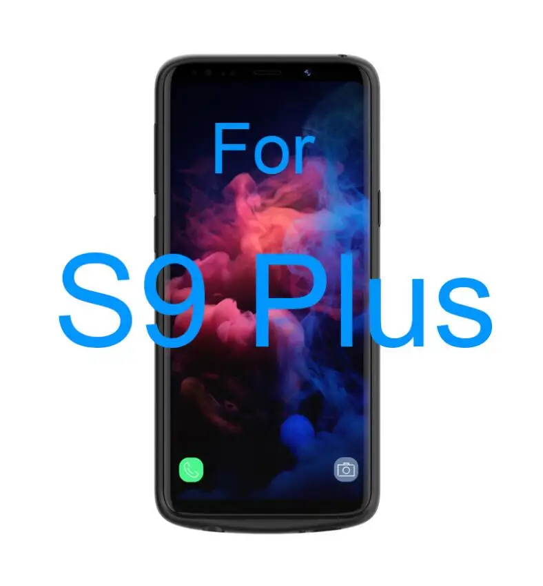 Чехол для зарядного устройства для samsung S9, Расширенный портативный внешний аккумулятор, силиконовый чехол для Galaxy S9 Plus - Цвет: Suit S9 Plus