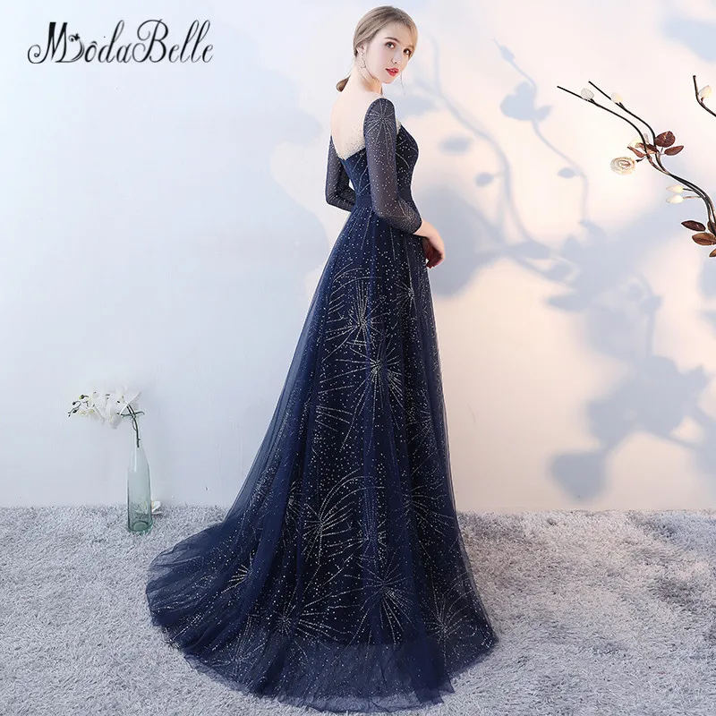 dark blue dress with stars