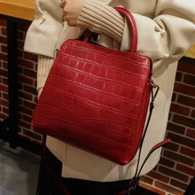 Новые винтажные женские сумки натуральная кожа крокодила Высококачественная Женская Офисная сумка женская сумка через плечо