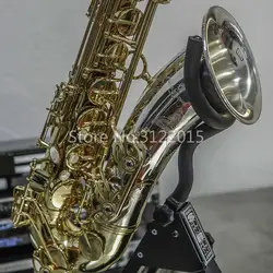 Новый Янагисава T9933 Саксофон тенор Bb латунный корпус золото и серебро покрытием бемоль музыкальный инструмент саксофон с случае аксессуары