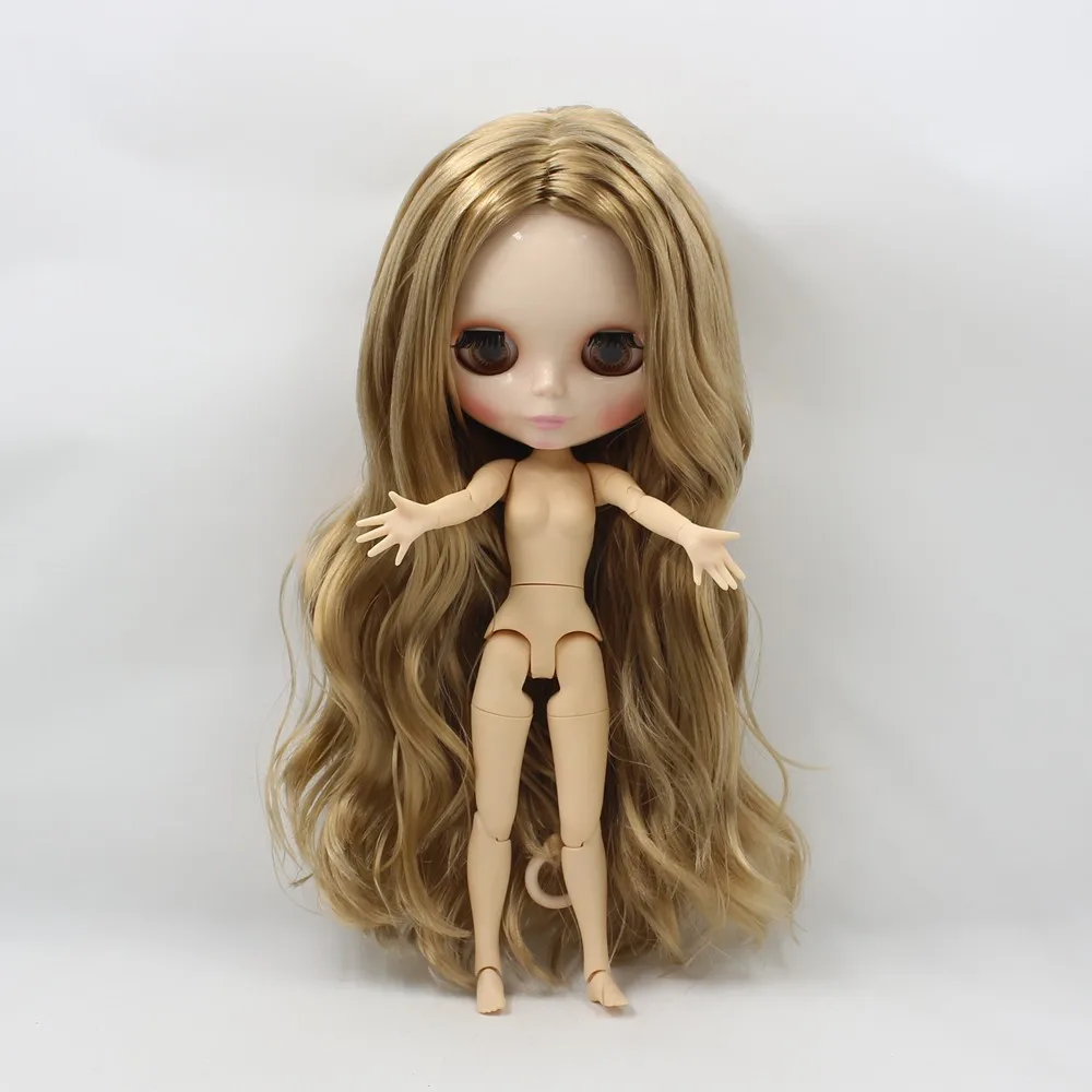 ICY Nude Blyth кукла для серии шарнирное тело большая грудь с соской блонд кудрявые волосы белый цвет кожи