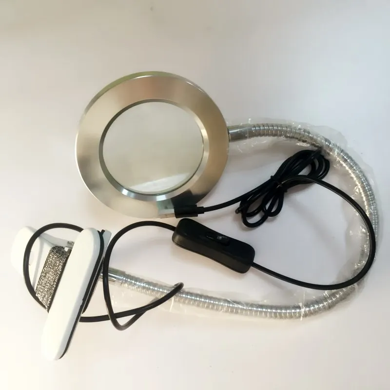 Led Illuminating Metal loupe Glasses Desk Table Reading Lamp vergrootglas Beauty Makeup Led Light 5