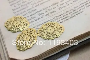 

20PCS RAW brass 20x26mm Filigree Jewelry Connectors Setting Cab Base Connector Finding (FILIG-RB-45)