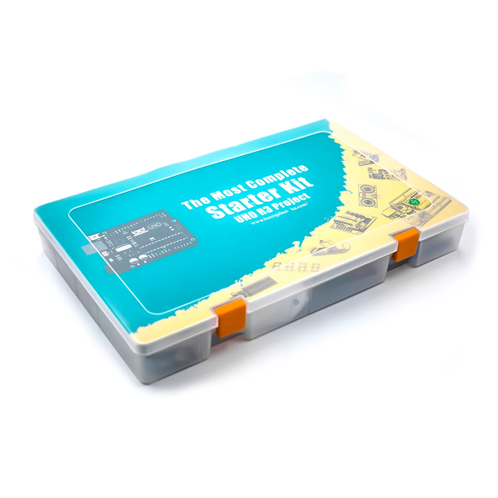 KUONGSHUN UNO R3 проект полный стартовый набор с обучающим руководством для Arduino diy Kit