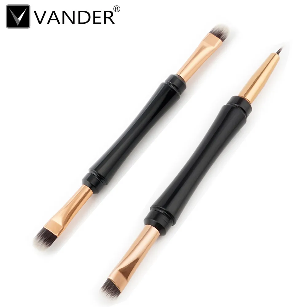 Vander Brand Double Eyebrow Eyeliner Brush Beauty Cosmetic Eyebrow