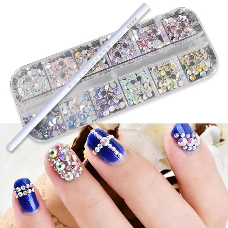 

1 Set Mixed Design New Nail Art Sticker Set Black Lace Gold Silver Glitter Flower Water Decal Slider Wraps Decor Manicure